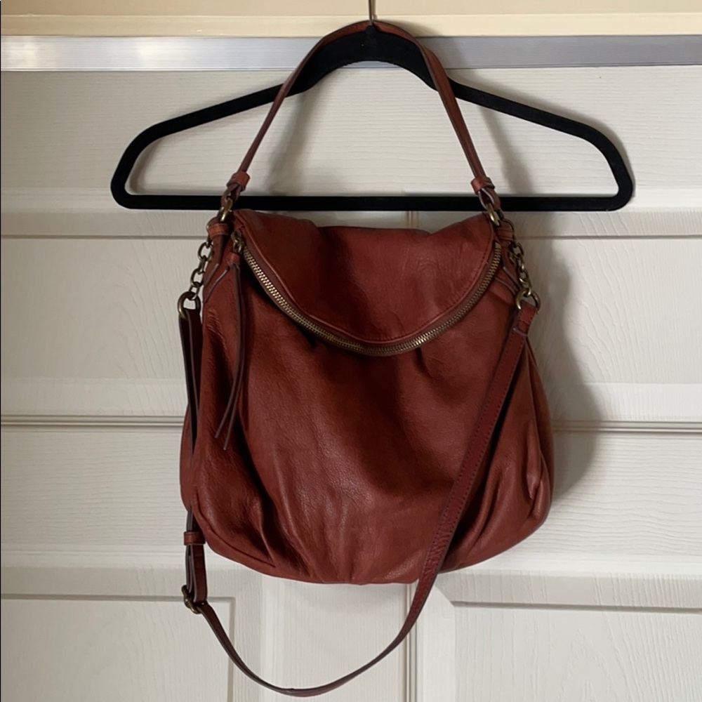 margot New York “Adelle Versatile Moto Hobo” Bag